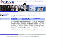 Tablet Screenshot of flexione.com